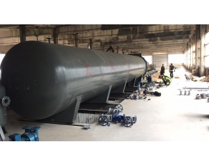Latvian customer's timber impregnation tank is being installed