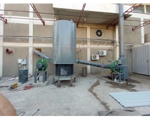 The installation of coal-fired hot blast stove in Pakistan's gypsum plant is complete and ready for 